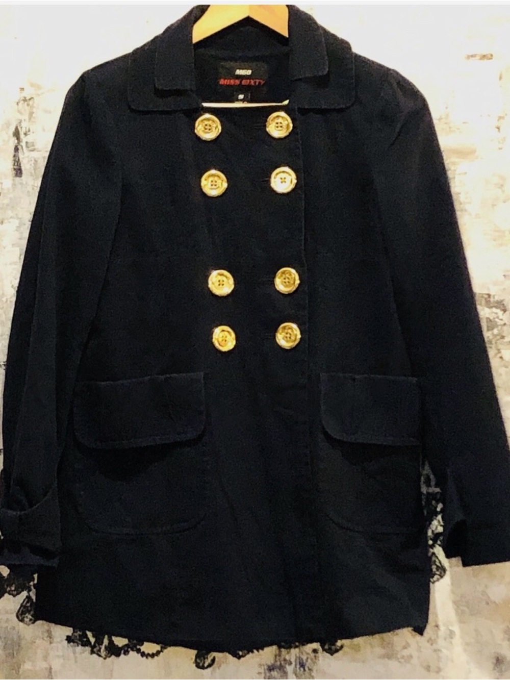 Miss Sixty M60 Navy Blue, Gold Buttons Accent Size M